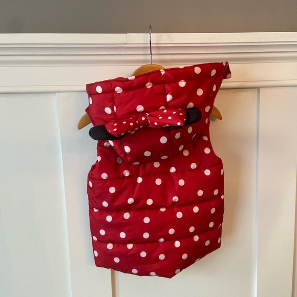 H&M Minnie Mouse Puffer Vest with Hood Ears - Picture 6 of 6